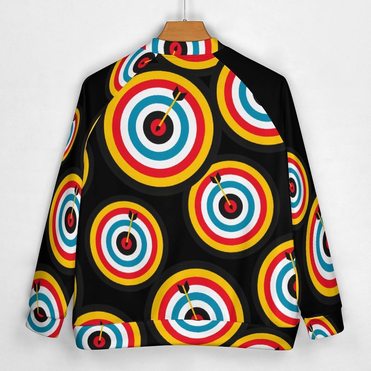 Archery Bullseyes Target Sports Baseball Jacket Fashion Sports Sweatshirts Sweater Casual Coat Outwear for Men