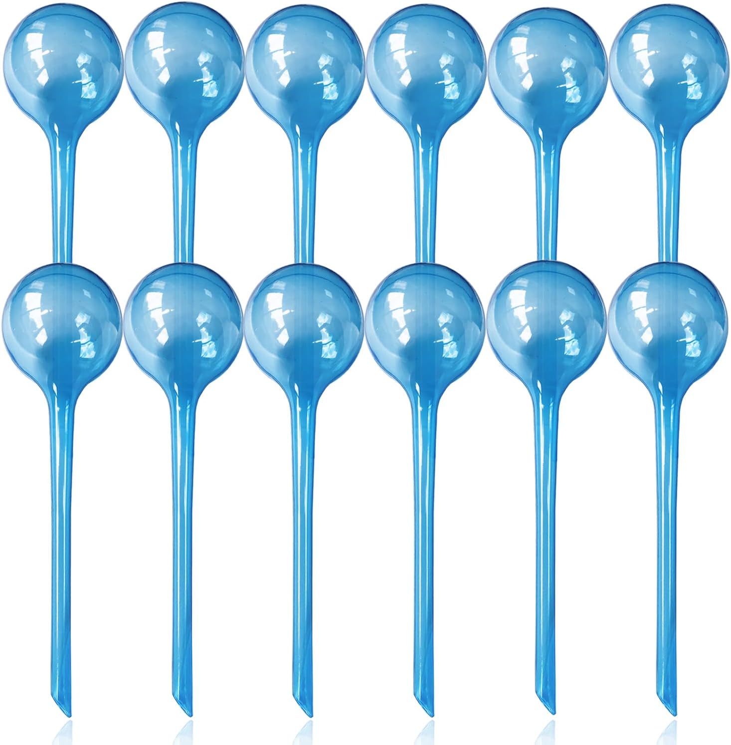 Large 12pcs Plant Watering Globes - Automatic Plant Watering Bulbs for Indoor & Outdoor Potted Plants, Durable Plastic Garden Watering Devices