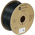 Polymaker PETG Filament Cardboard Spool 1.75mm Black Strong 3kg PETG Filament 1.75mm PolyLite PETG 3D Printer Filament Compatible with Most 3D Printers Using