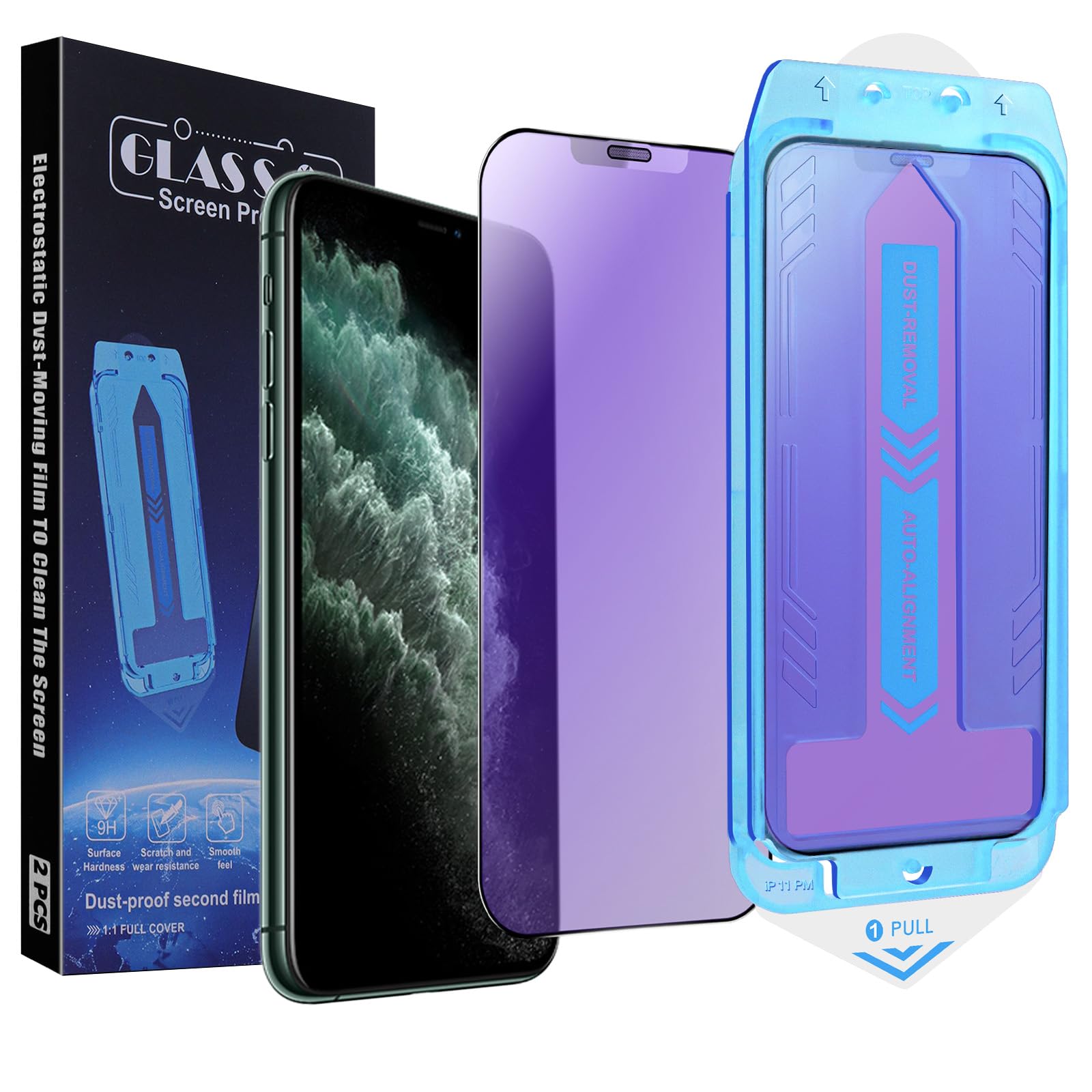 2-Pack Screen Protector for iPhone 11 Pro Max/XS Max Anti Blue Light Matte