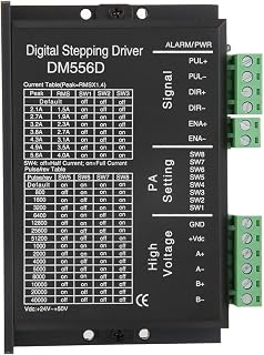 CNC Micro-Stepping Stepper, Stepper Motor CNC Driver Proteção contra sobrecorrente Acionamento de motor de baixo ruído para fresadora para máquinas-ferramenta