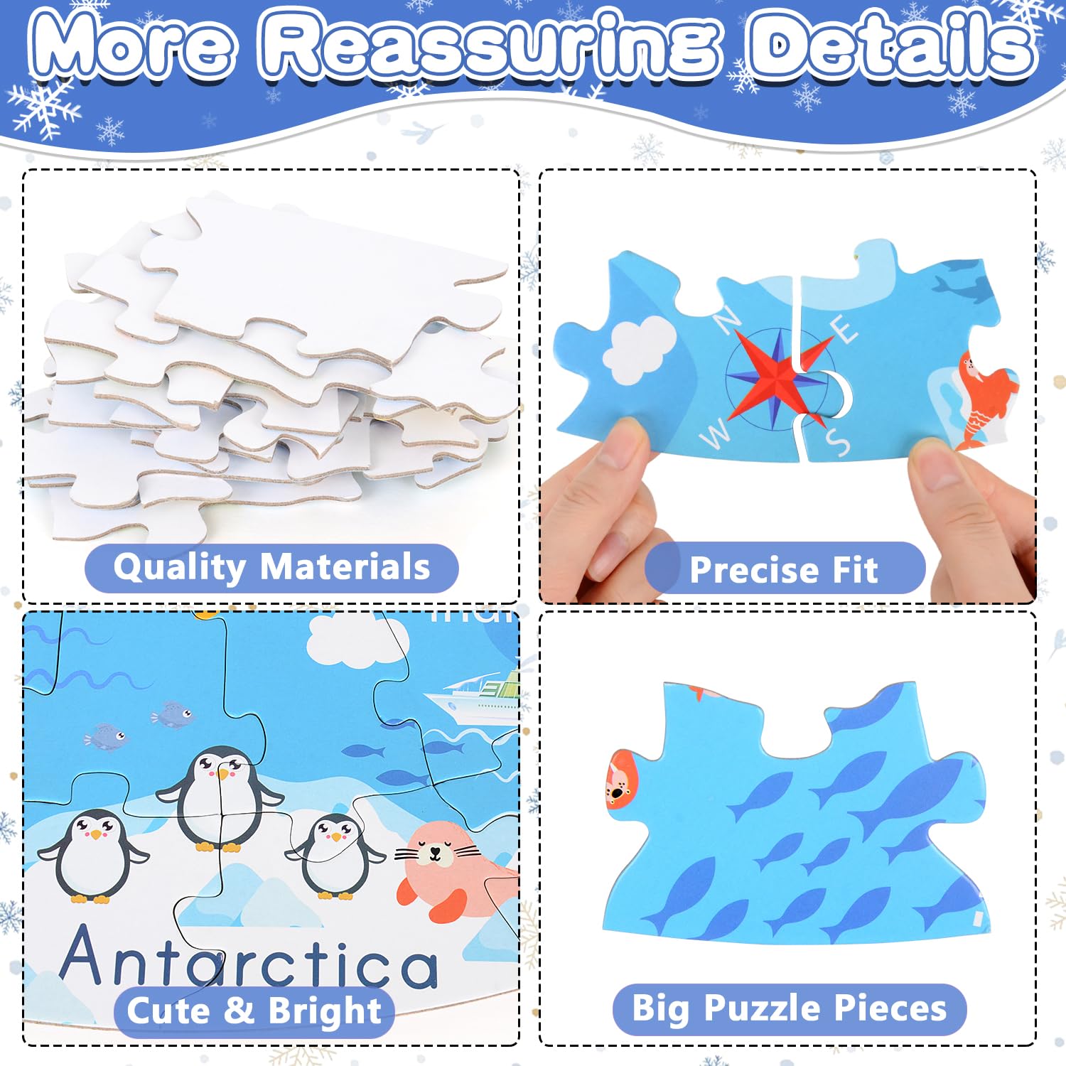 Puzzle Oceano Bambini, Puzzle da 71 Pezzi per Bambini, Squali e Coralli Mondo Sottomarino Puzzle per 5 6 7 8 Anni, Puzzle Bambini Pezzi Grandi, Gioco Educativo per Ragazzi e Ragazze di Età