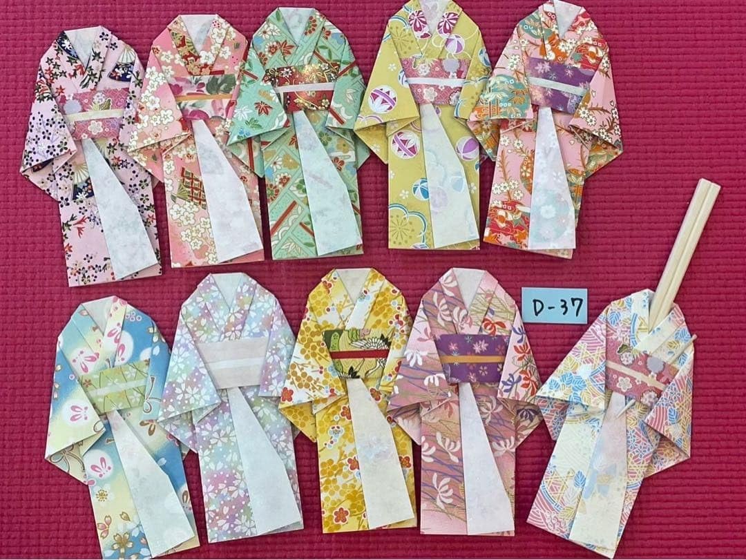 お箸入れ/箸袋/和柄/年始/着物型 D－37