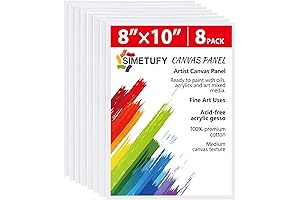 Simetufy Small Canvas Boards for Painting