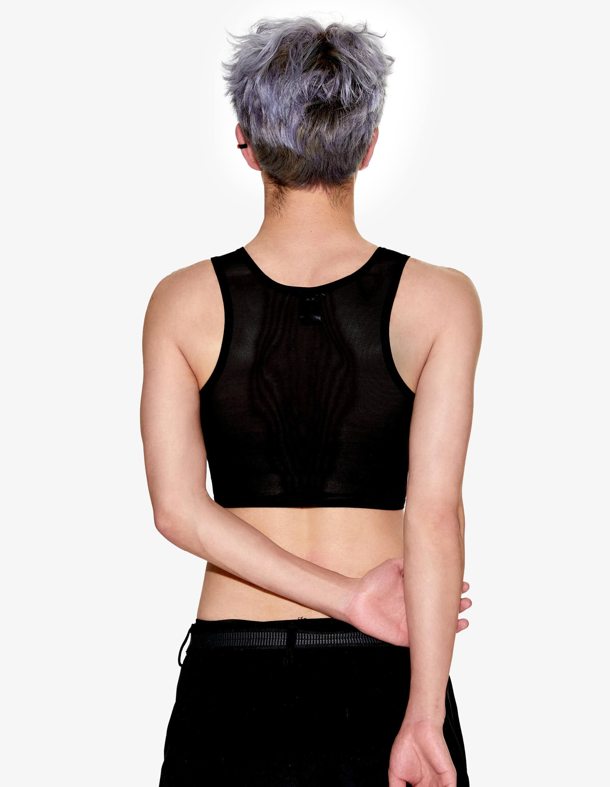 BnDR Chest Binder für FTM Transgender Pride – Kompressives Tanktop-Bustier mit Frontreißverschluss für LGBT-Tomboys, mit affirmierendem Design
