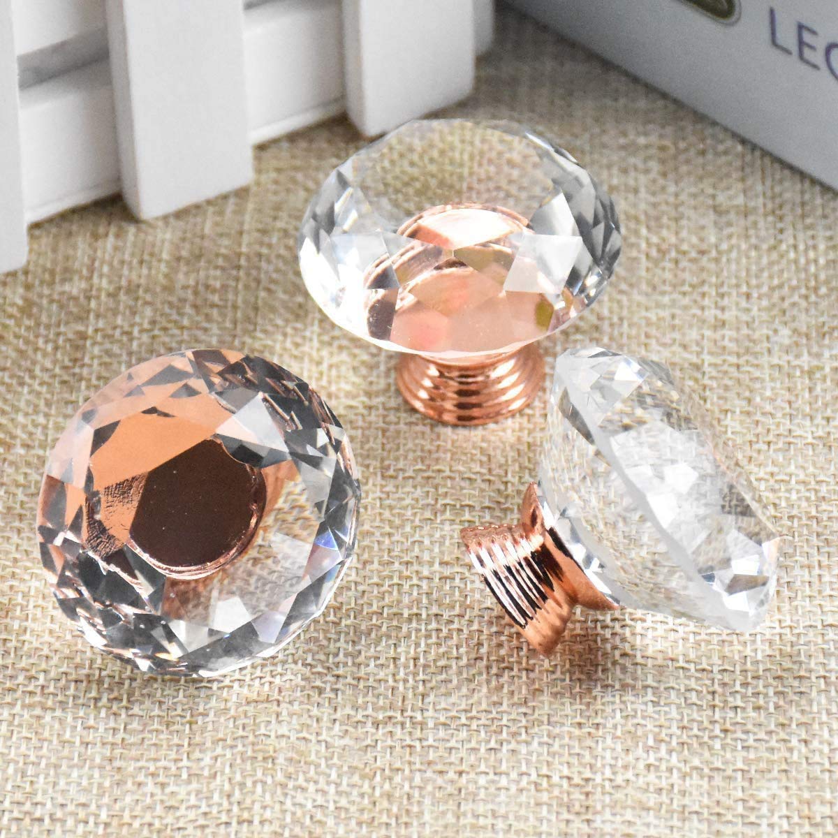 Sourcing Map Lot De 10 Boutons De Porte Ronds En Alliage D