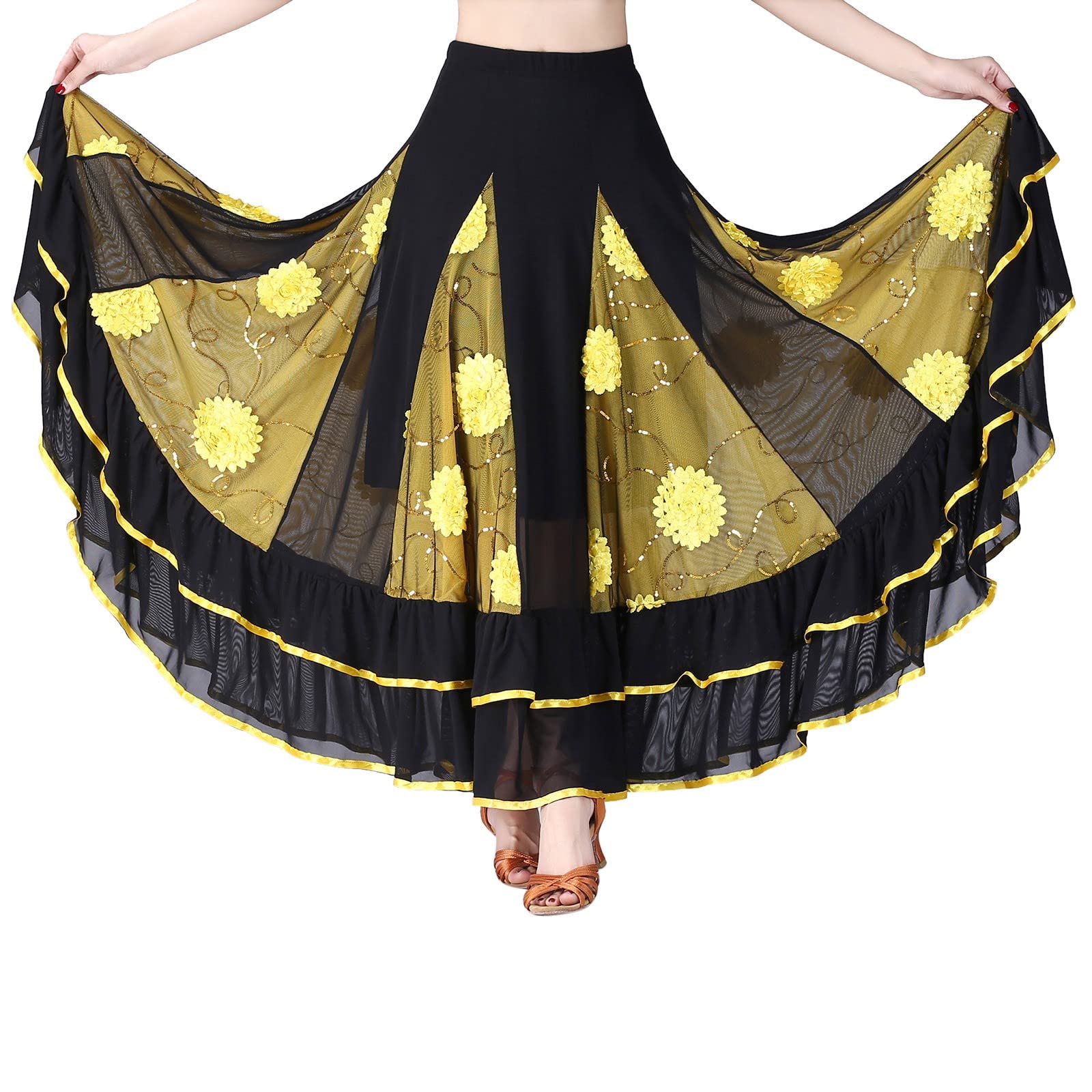 Gonna in Tulle da Donna Tutu a Vita Alta a Pieghe alla Moda Classico Svasato Semplice Casual Principessa per La Celebrazione del Festival Carnevale Rock Party Gonnellino Danza Classica Donna
