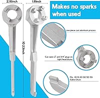 Vista 3 de WILLBOND Bomba de tambor de 55 galones con llave Bung de 5 a 55 galones, herramienta de apertura de bomba de aceite para abrir 10, 15, 20, 30, 55