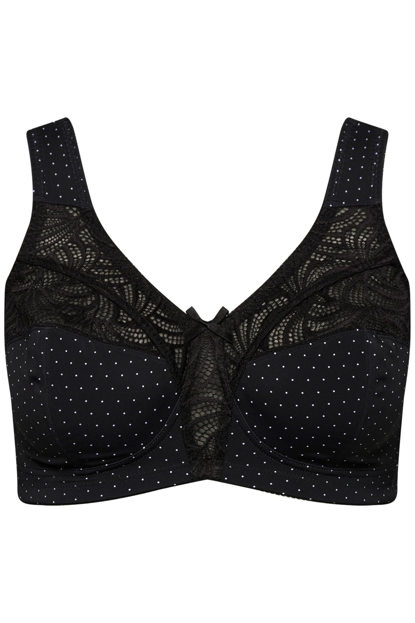 Ulla Popken Femme Grandes Tailles Soutien-Gorge de Maintien sans Armatures Dentelle