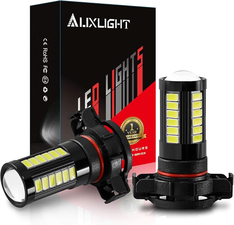 Lâmpadas LED para farol de neblina 2504 PSX24W 12276 AUXLIGHT 6000K – Kit com 2 unidades