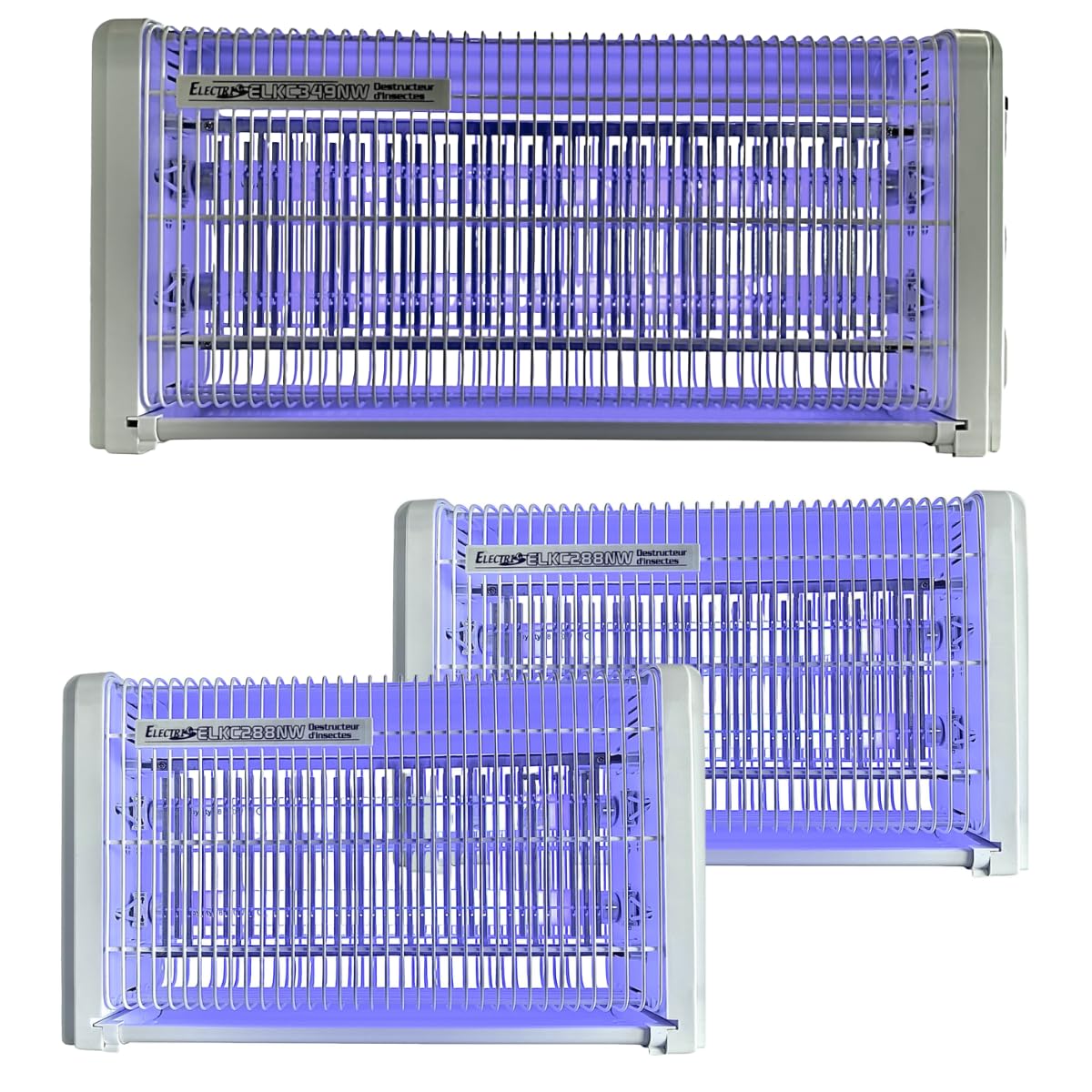 Electris Zestaw elektrycznych niszczarek owadów 30 W + 2x20W przeciw komarom 230V Wysokie napięcie