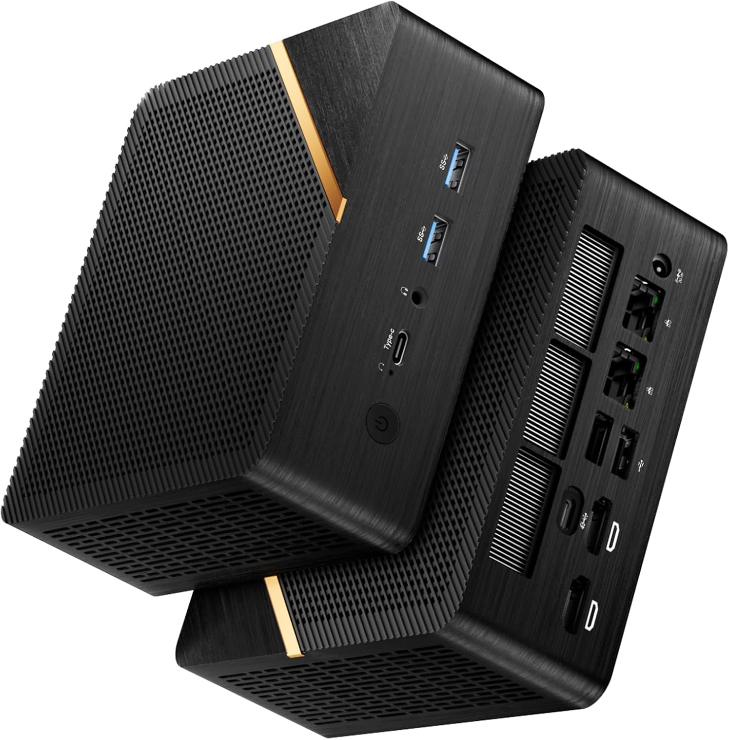 Product image of Mini Gaming PC AMD Ryzen 7 8845HS (8C/16T, Upto 5.1GHz) 32GB (Dual Channel) DDR5 RAM 1TB PCIe 4.0 SSD, AMD Radeon 780M (2700MHz) 2X USB-C Mini Computers with Wi-Fi 6/BT 5.2/4x4K Display/2x 2.5G NIC
