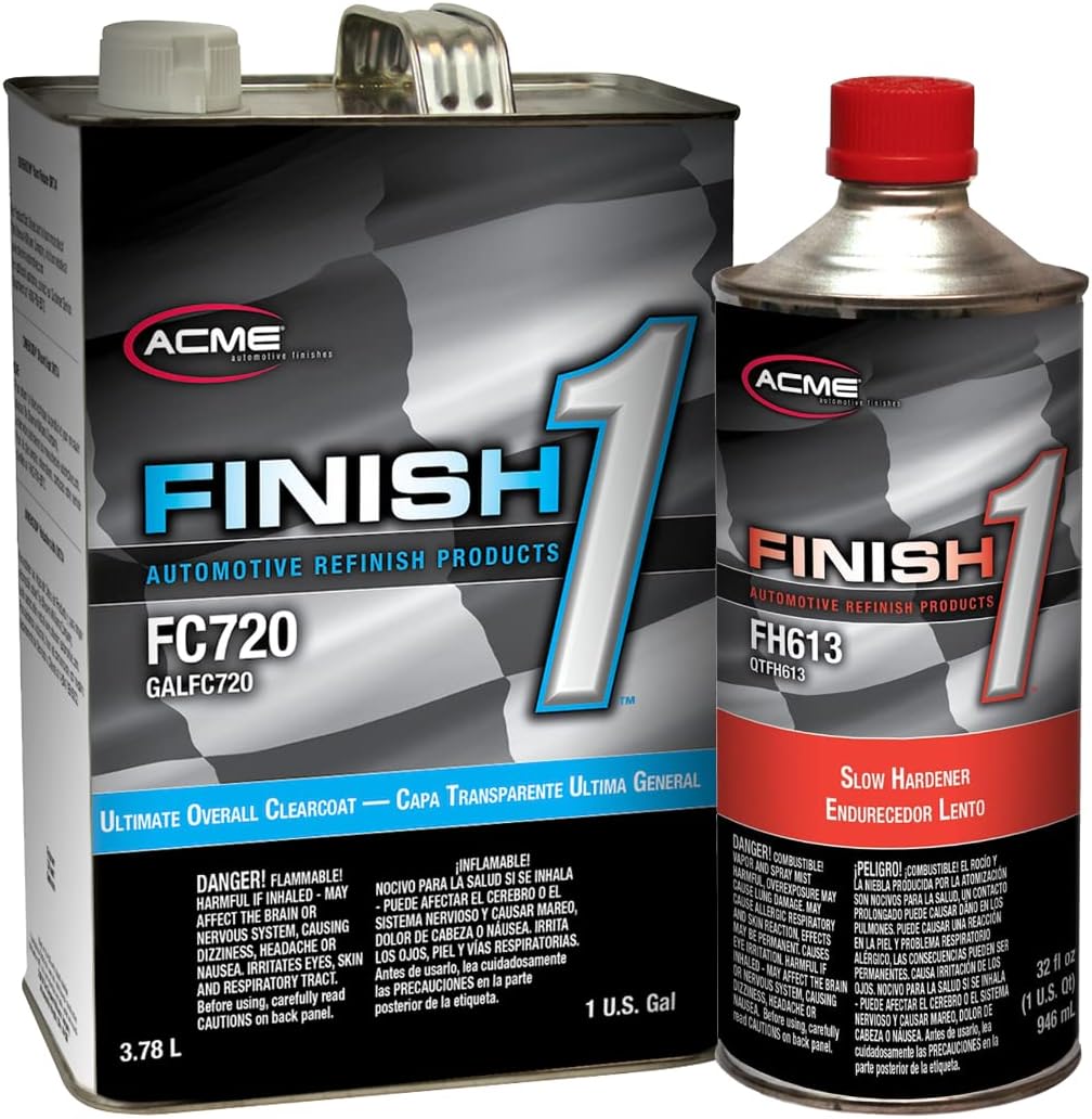 Finish 1 Ultimate Overall Clearcoat, FC720, 1GAL /with Hardener (Hardener Slow - FH613)