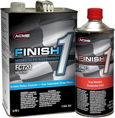 Miniatura 2 de SHERWIN WILLIAMS Finish 1 Automotive Refinish Ultimate Overall Clearcoat (FC720), 1 galón  Endurecedor universal medio (FH612), 1 cuarto de galón