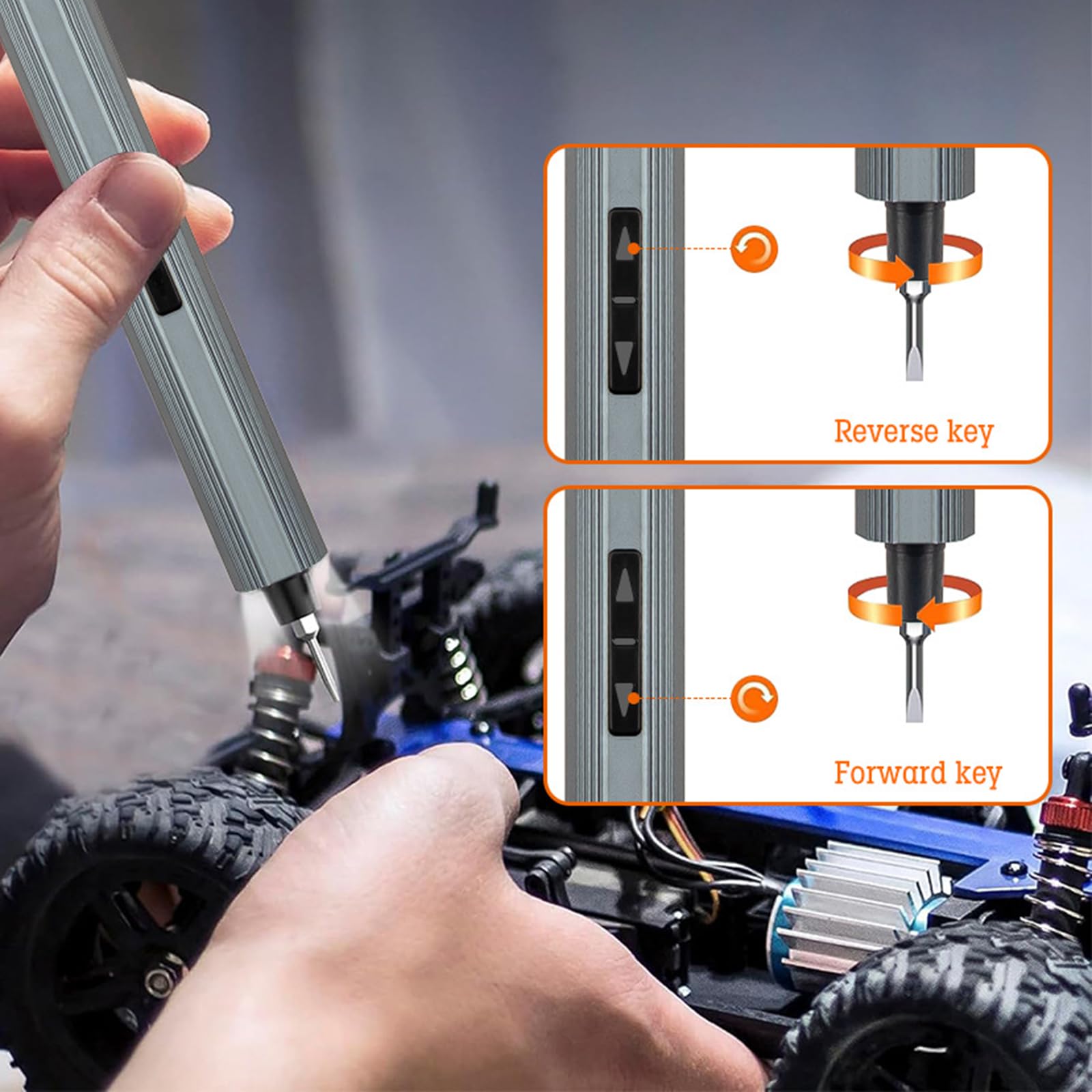 Set di cacciaviti elettrici 48 in 1 Kit di cacciaviti ricaricabili per telefoni portatili Riparazione Strumento elettrico Parte di ricambio Cacciavite a batteria con illuminazione a LED
