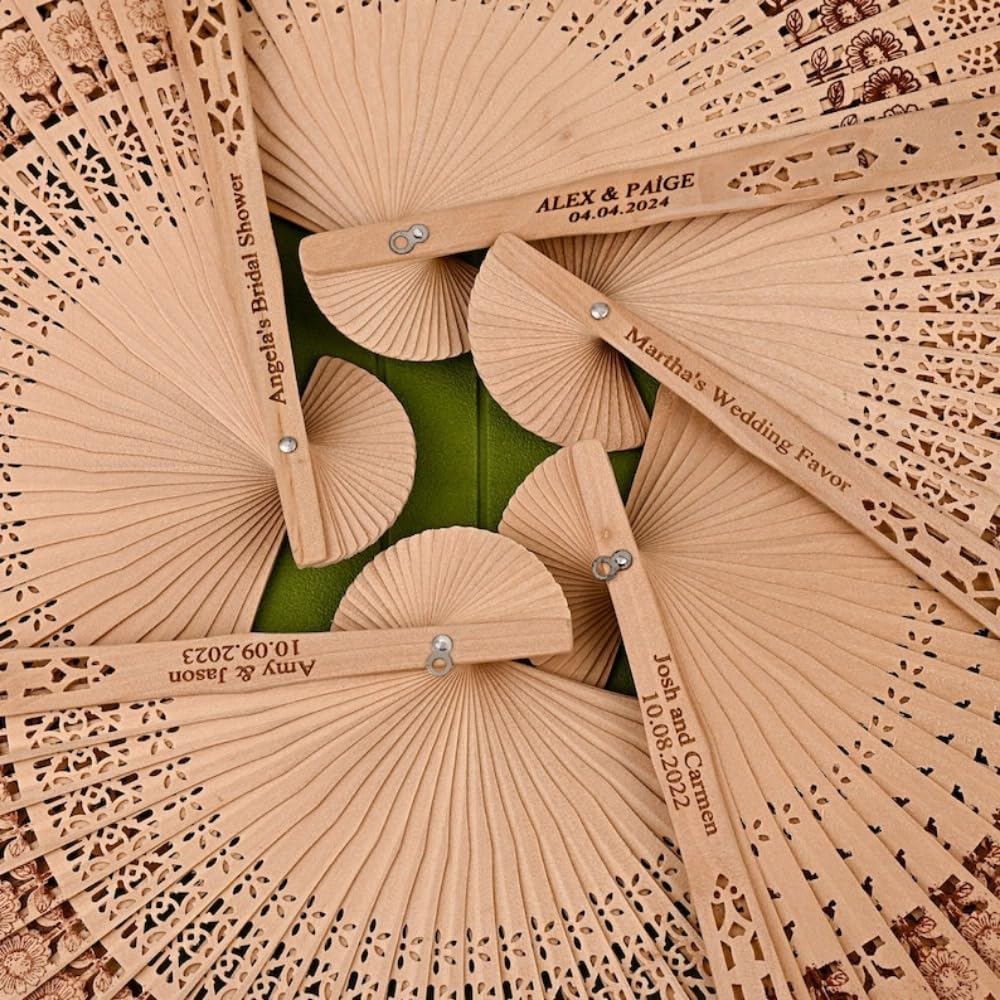 Personalisierte Handfächer, personalisierte Fächer für Hochzeitsgeschenke, personalisierte Fächer, Großpackung, Tanzen, individuelle Fächer, Babyparty-Fans, personalisierte Handfächer mit