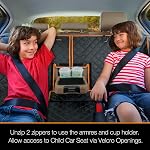 Housse de siège pour voiture de chien pour siège arrière de camions Ford F150/F250/Chevrolet Silverado/GMC/Ram 1500 Couverture de siège arrière pour camion imperméable pour les enfants sans odeur lourd et antidérapant