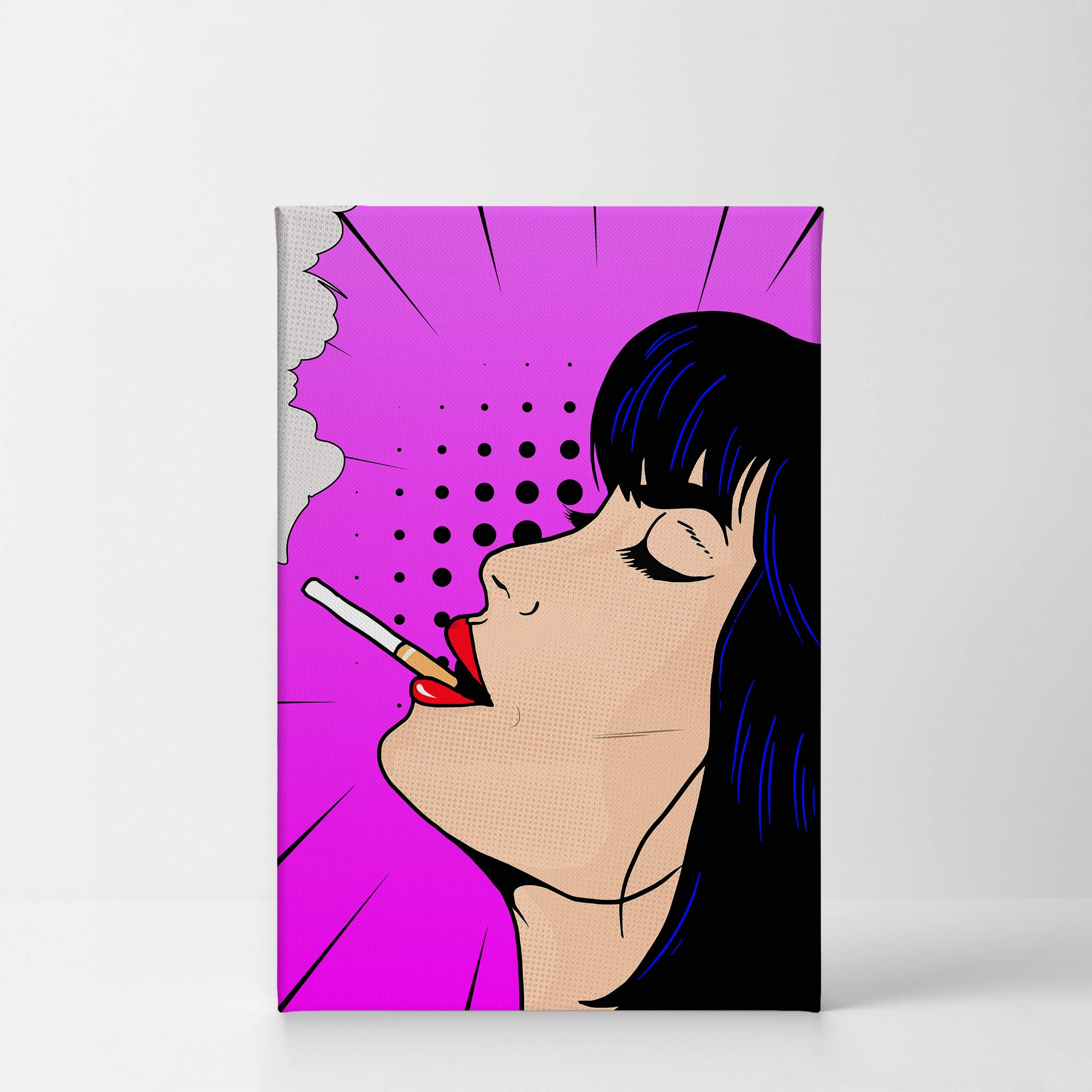 cigarette pop art Amazon.com: Smile Art Design Woman Smokes Cigarette Pop Art Smoking Canvas  Wall Art Print Living Room Bedroom Reggae Hippie Green Leaf Decor Gift  Artwork Ready to Hang 12x8: Posters & Prints