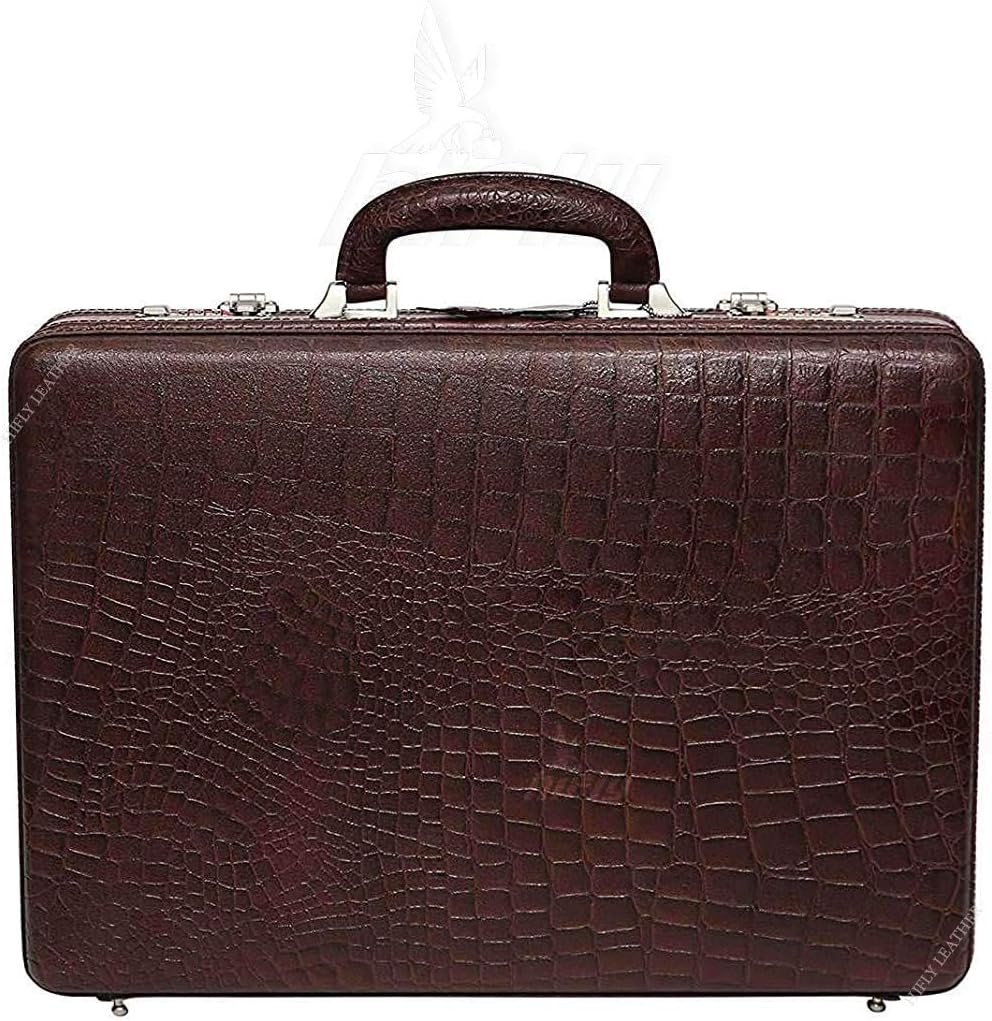 Leather Briefcase for Men | Expandable