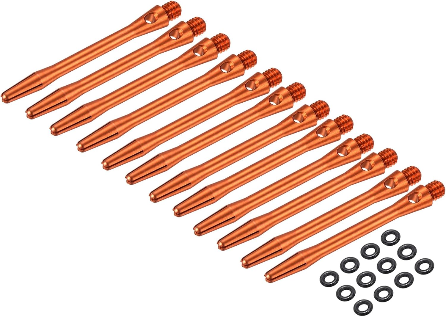 PATIKIL Aluminum Dart Shafts, 2BA Dart Stems Replacement Accessories with Rubber Rings for Steel Tip