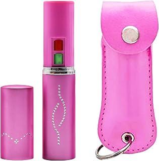 FIGHTSENSE Flashlight Lipstick Stun Gun with Pepper Spray Combo Pack Women self Defense
