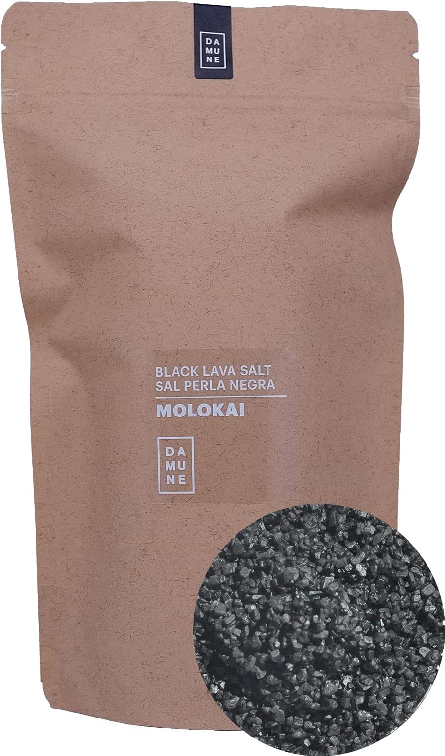 Hawaiian Black Lava Sea Salt – Molokai – 750g