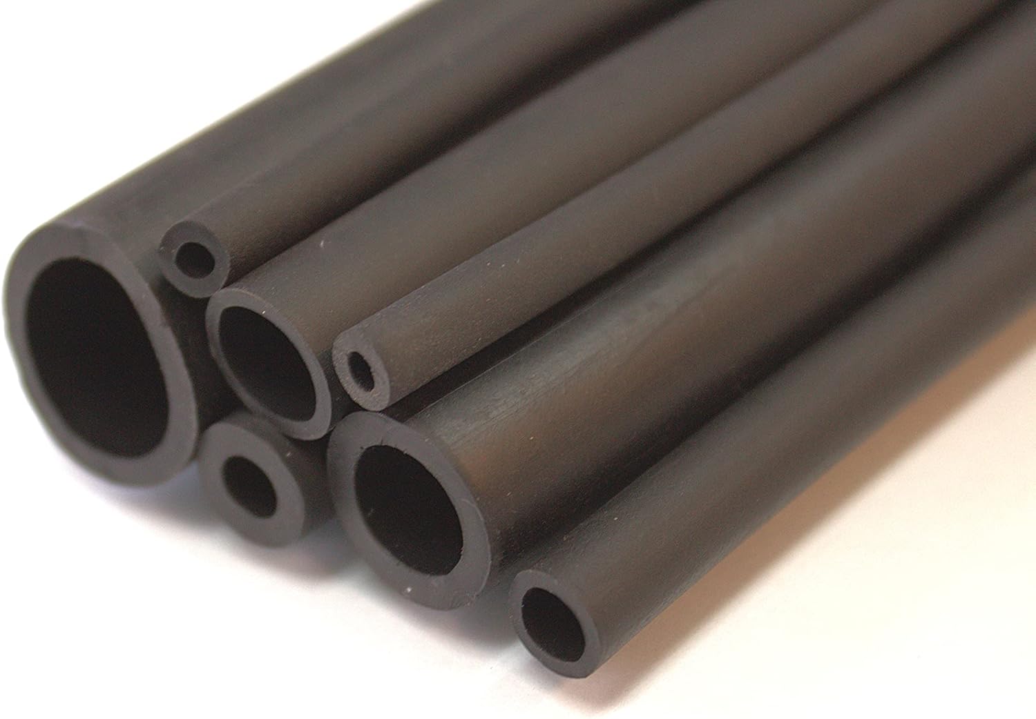 1/4" ID x 3/8" OD - 100 ft roll - Santoprene Tubing, SantopSeal Thermoplastic Rubber Black Chemical Resistant flexible hose 64A, Low pressure rubber tubing