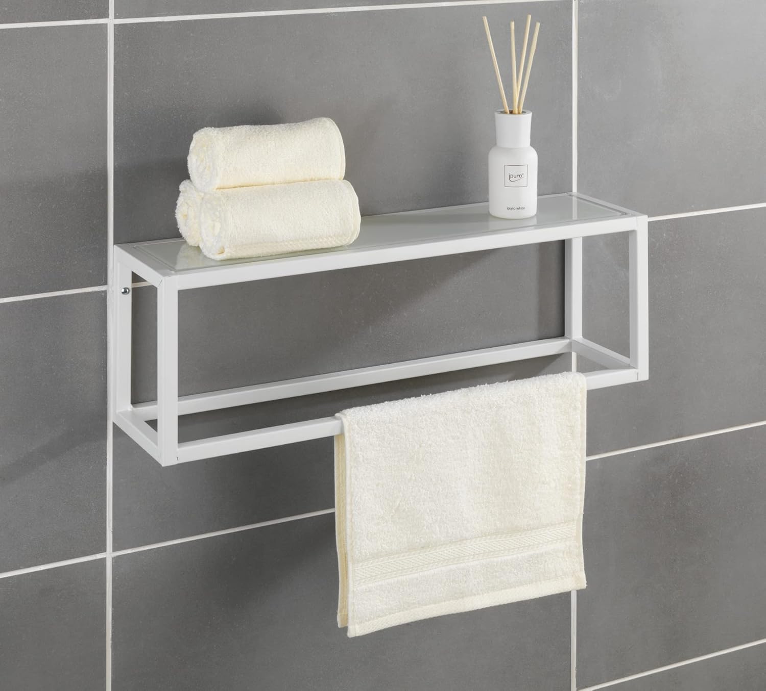 Exсluѕіvе Dіѕсоunt 🔥 WENKO Estantería Mural con toallero Salta, White, 15 x 60 x 20 cm Bеѕt Dеаl Chеар 🛒 WENKO Estantería Mural con toallero Salta, White, 15 x 60 x 20 cm