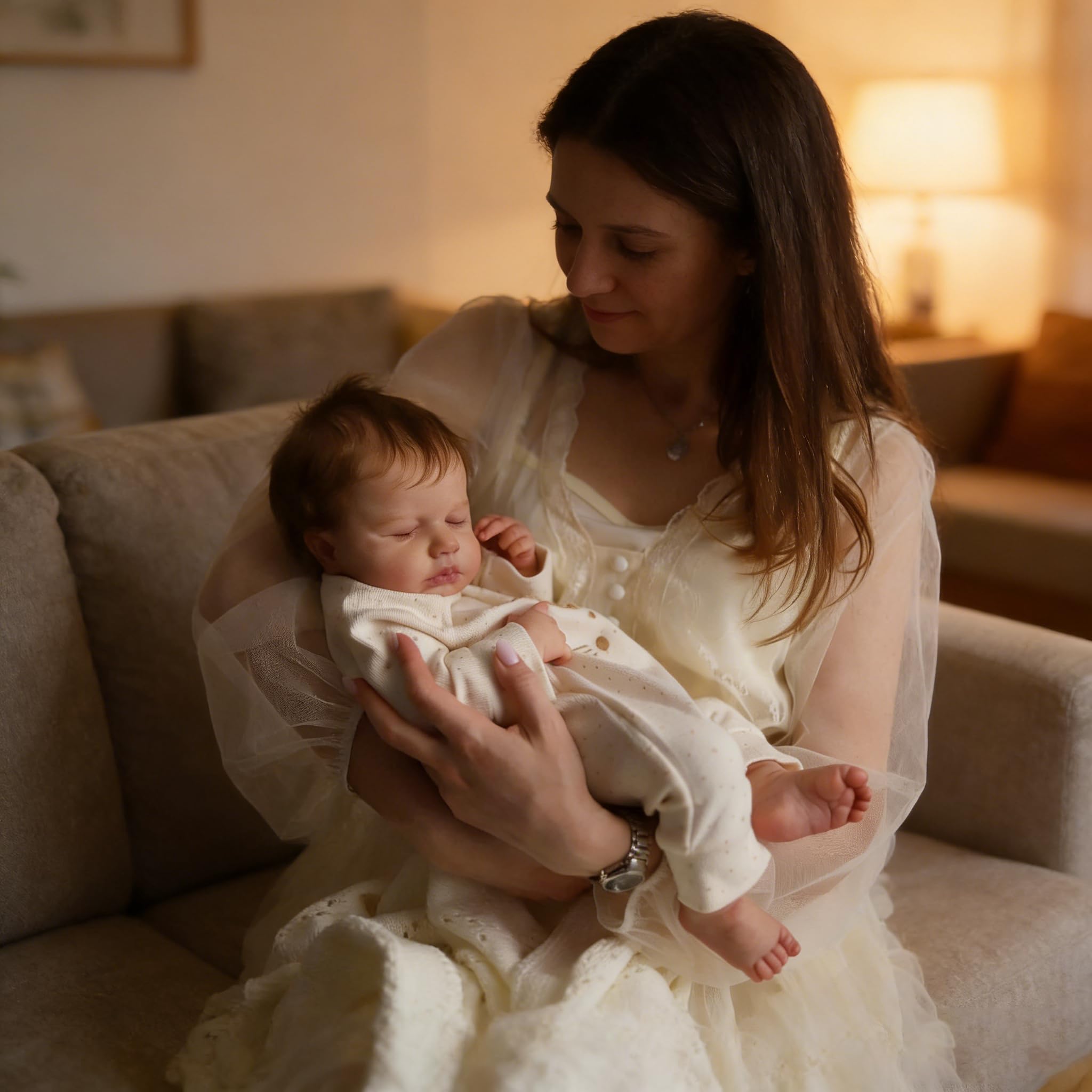 Anano Reborn Baby Dolls - 20 Inch Lifelike Realistic Silicone Body Vinyl Dolls