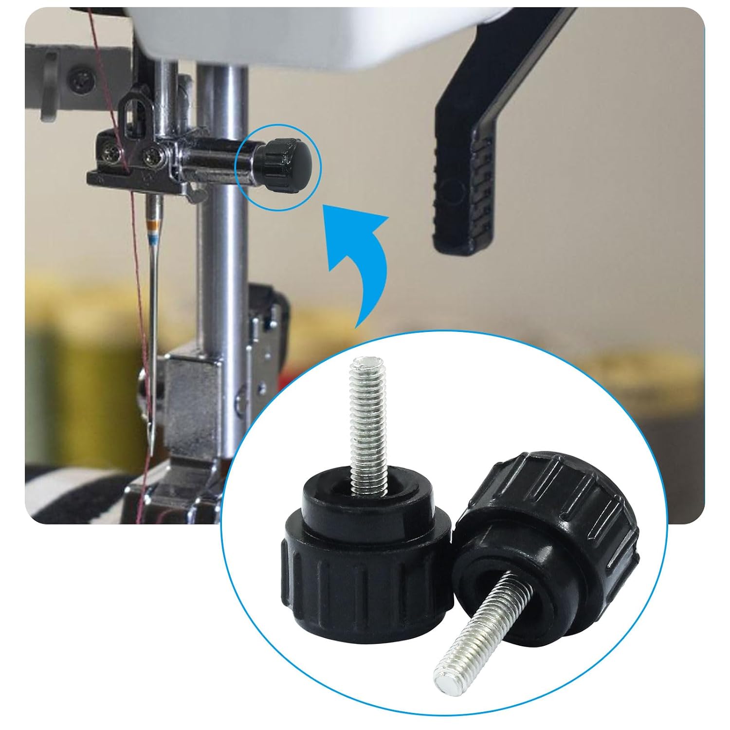 M2 x 10mm Knurled Thumb Screw, 30Pcs