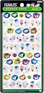 サンスター文具(Sun-Star Stationery) スヌーピー グッズ ボンボンドロップシール ミニ スヌーピー&きょうだいたち S8815178