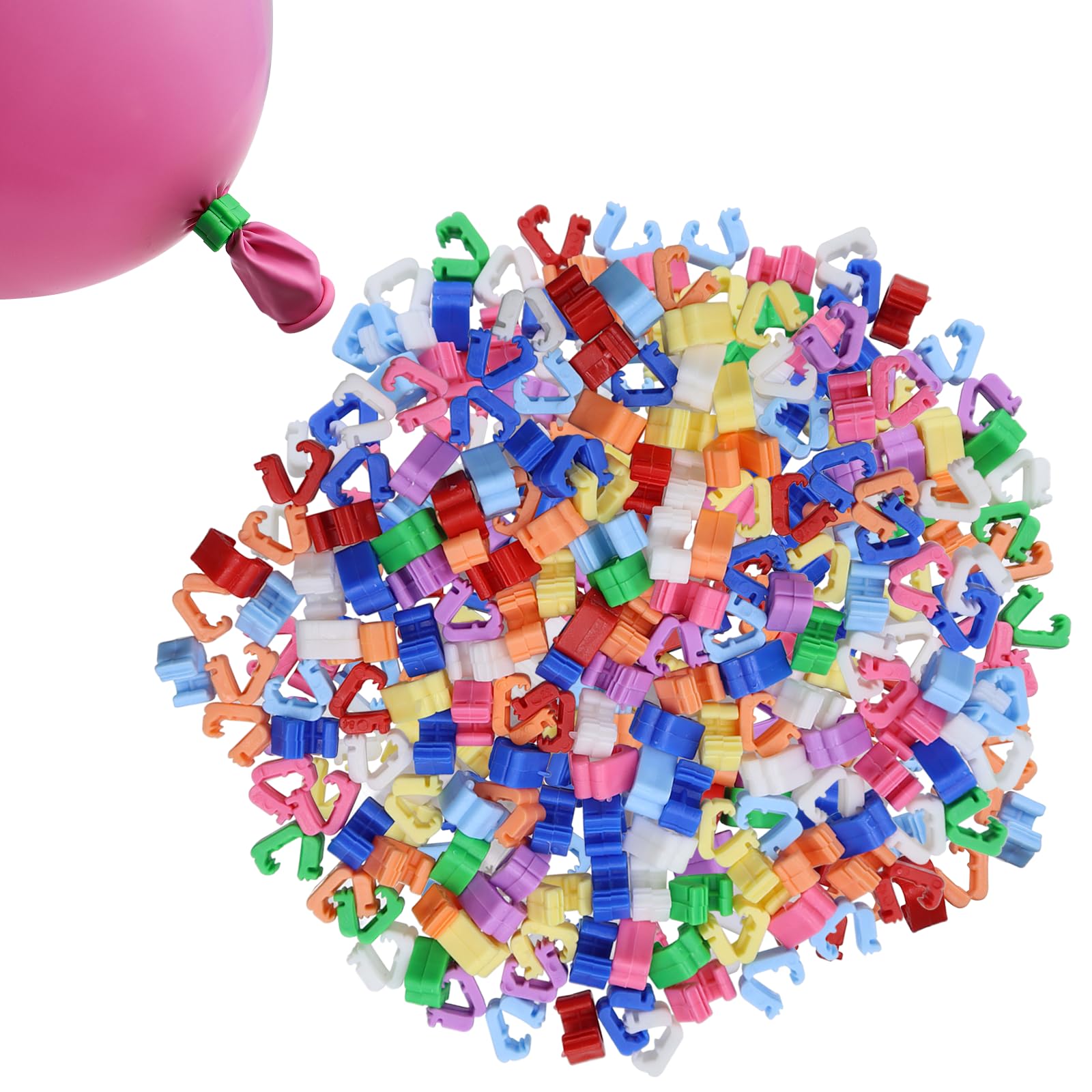 100 Nastri Con Chiusura Rapida Per Palloncini - Bianco Ondulato, 1,2 Metri, Ecologico E Senza Nodi, Per Feste E Matrimoni