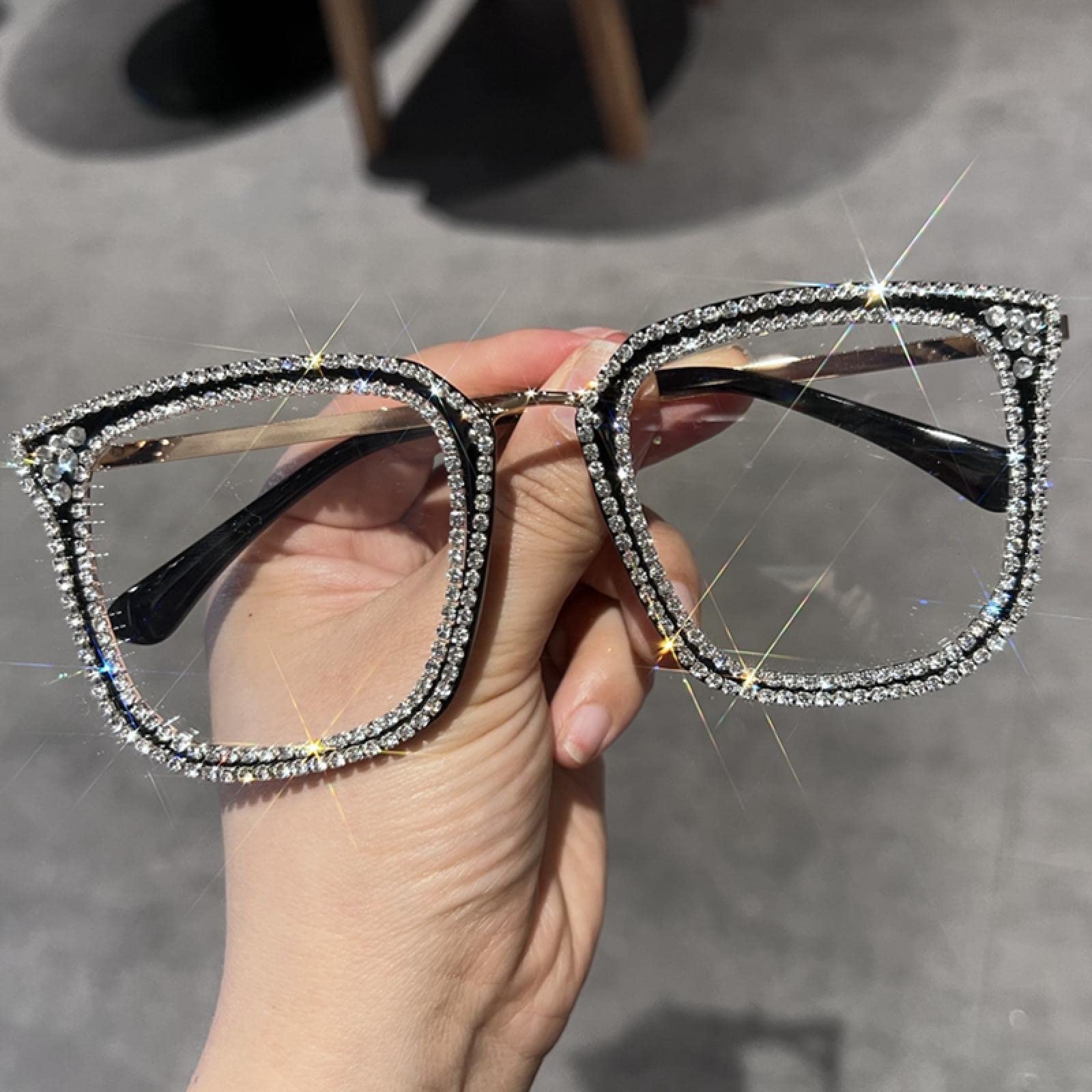 Cat Eye Montature Occhiali Con Brillantini Occhiali Da Lettura