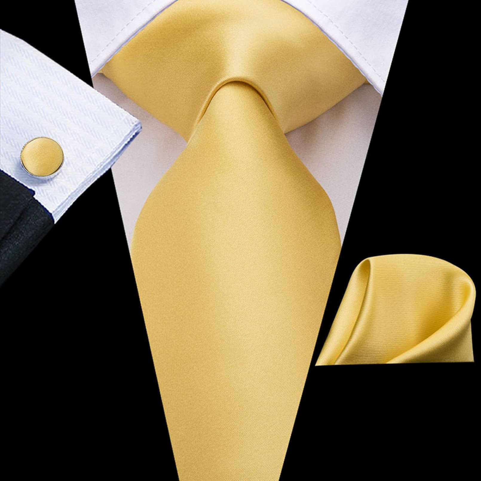 YourTies Cravatta Uomo In Seta Lavanda Con Fermacravatta - Righe Oro, Tessuto Jacquard 1400 Punti, Regalo In Scatola