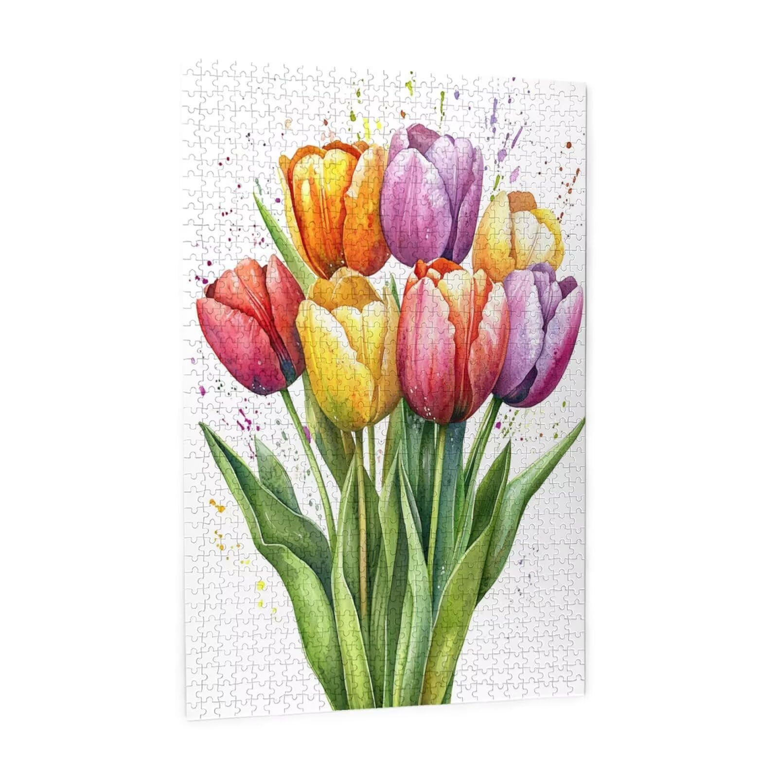 Flor Puzzle 1500 Piezas,Rompecabezas Adultos de Madera,Día De La Madre Puzzles Juegos Divertidos/Relajantes/Desafiantes para Adultos y Principiantes,como Regalo para Amigos y Seres Queridos M-1442