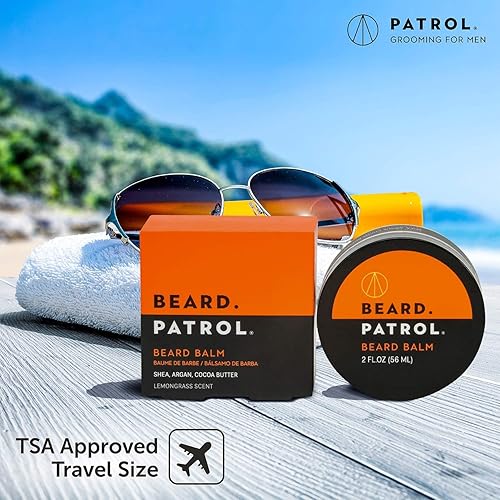 Miniatura 6 de Bump Patrol Beard Patrol - Bálsamo para barba para hombres, tratamiento de aseo con aceite de argán, manteca de karité y manteca de cacao, fortalece