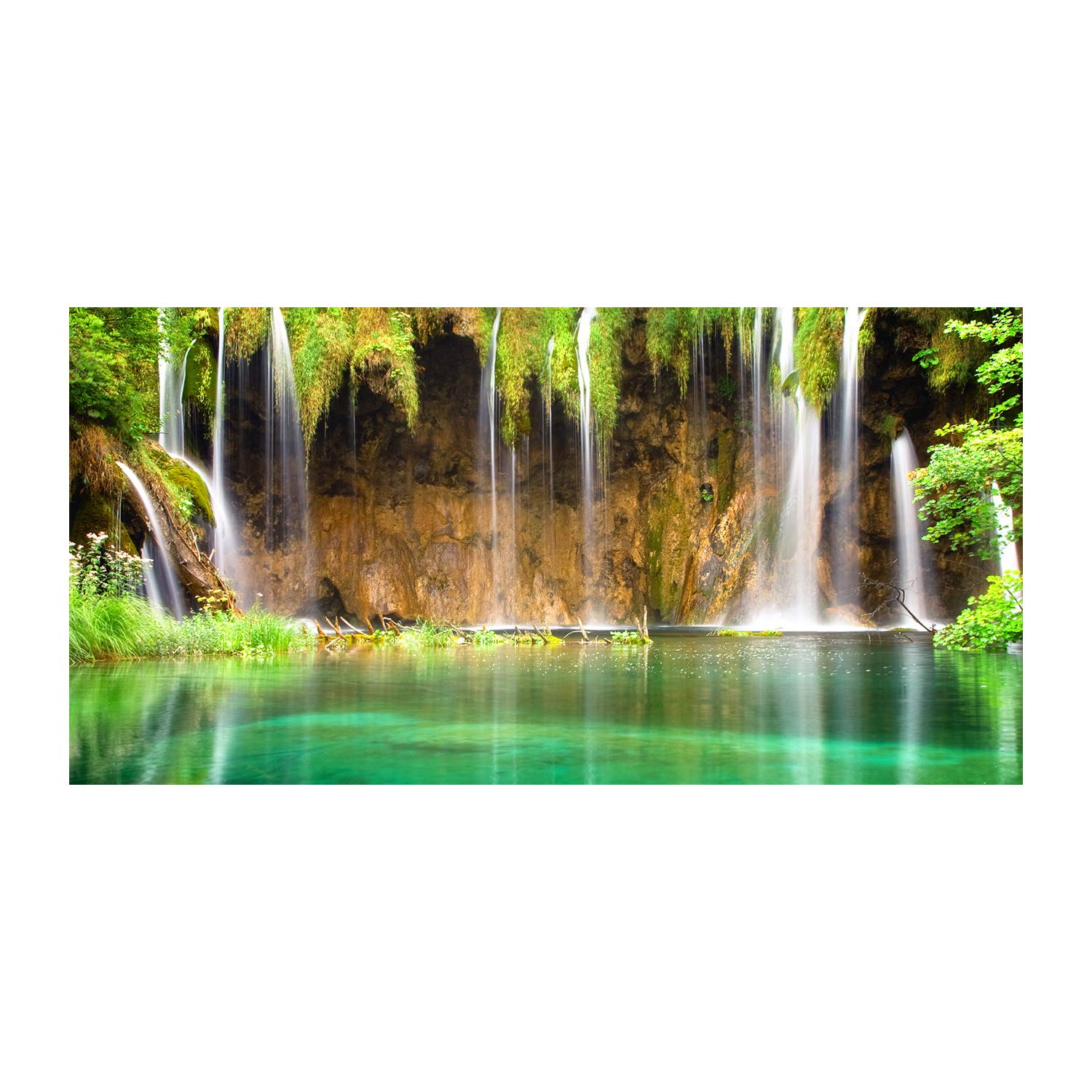 Tableau en verre acrylique Lagos de Plitvice 120x60 cm pour salon