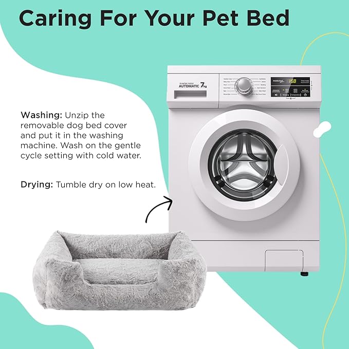 Cama para Perro Mediana 30x20 Pulgadas Lavable y Antidesliza miniatura 8