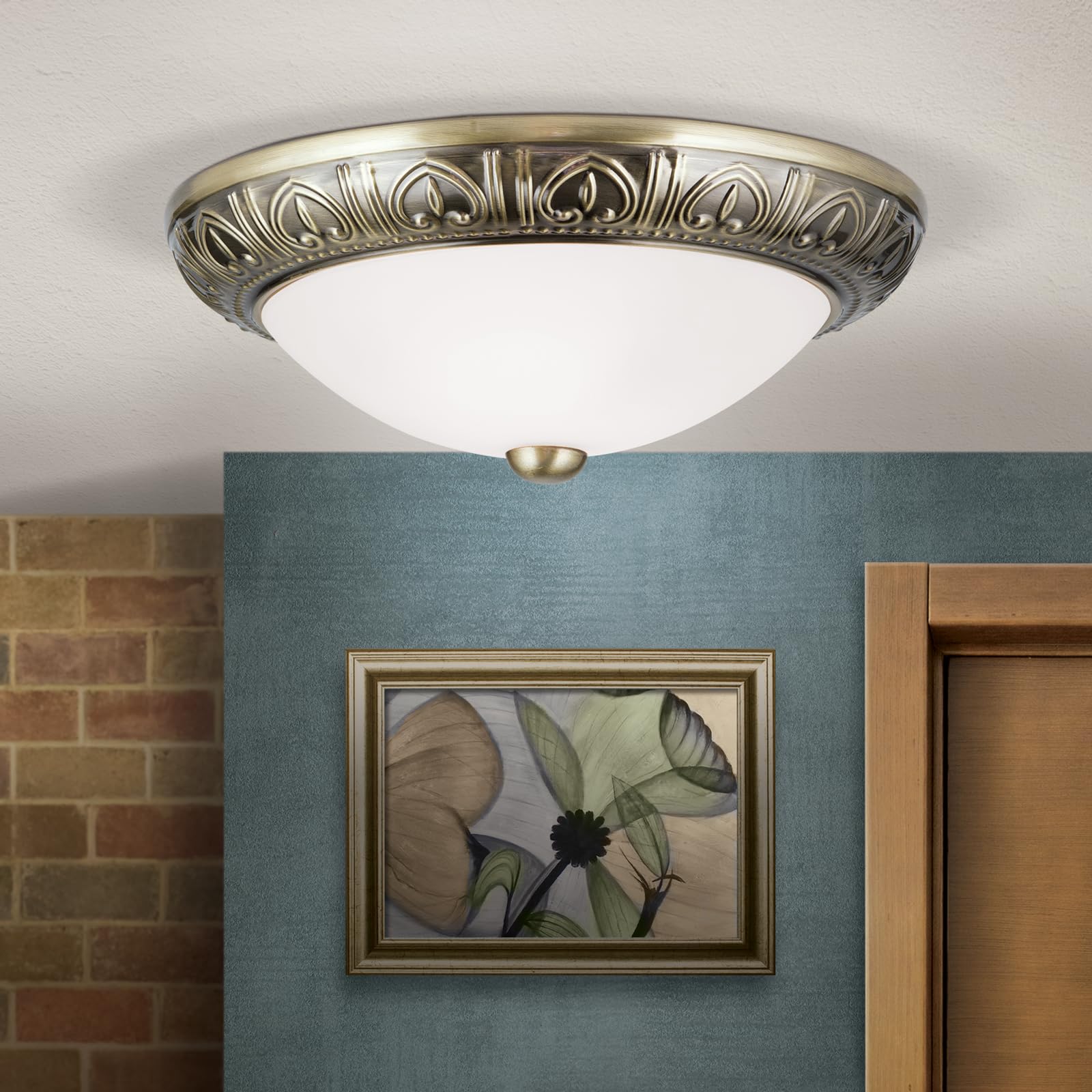 ORION LIGHTSTYLE Verre de rechange avec trou de 12 mm - Diamètre : 22-30 cm - Diamètre : 300 mm