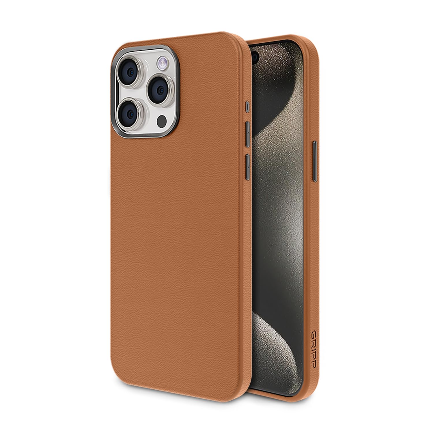 GRIPP Heritage Xtreme with Mag-Safe Case Compatible with iPhone 15 Pro Max (6.7") Premium Leatherrette Metalic Edge with Luxuriantly Smooth Texture Back Cover - Camel (B0CS3H8JY6) Amazon Price History, Amazon Price Tracker