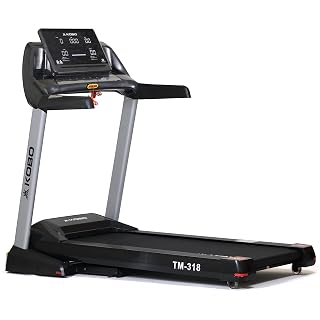 Kobo Treadmill Auto Incline 3 HP - 6 HP Peak DC Motorised Treadmill for Home Use with Bluetooth Connectivity APP, Free Installation Assistance
