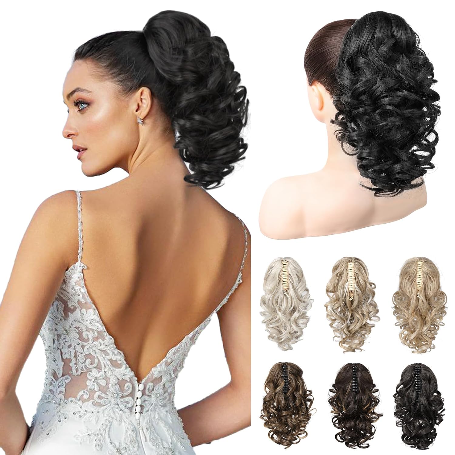 REECHO Ponytail Extension - Classic Loose Curly Hairpiece