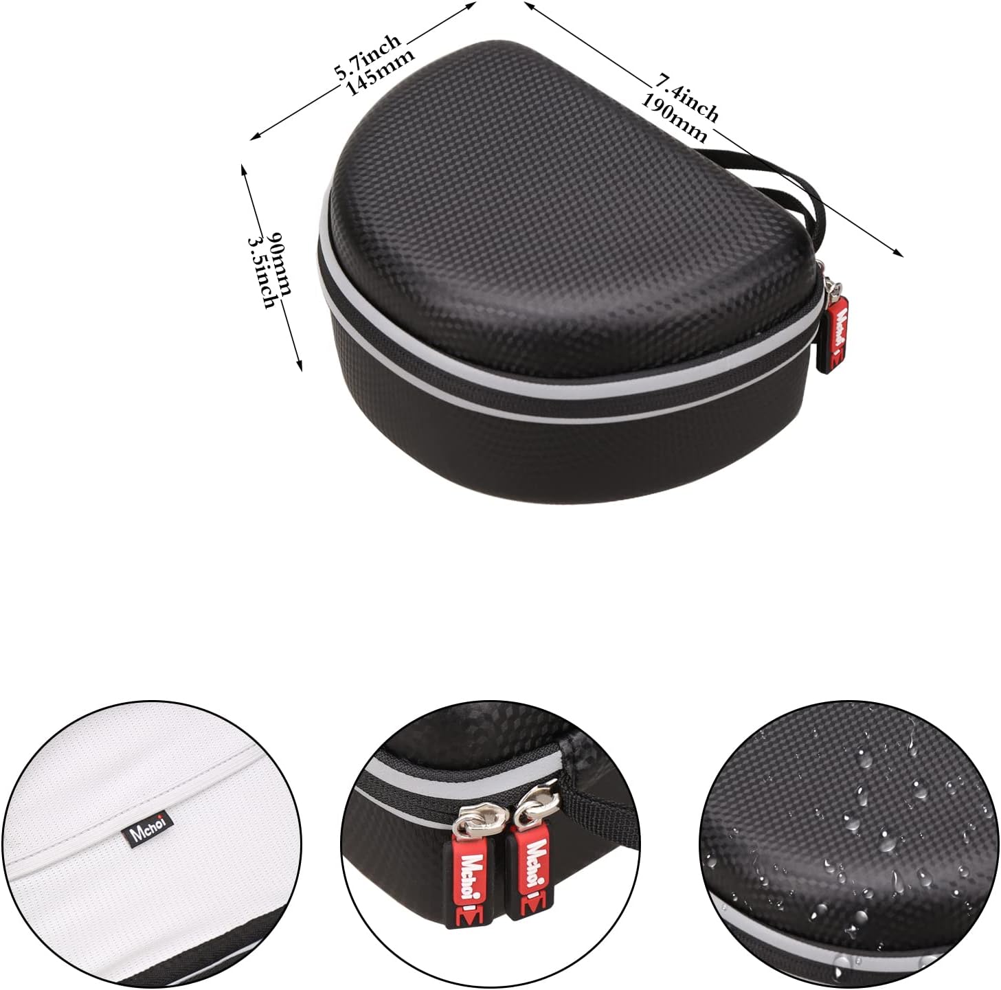 Mchoi Headphones Case Fits for Beats Studio Pro/Solo 4 / Studio 3 / Solo 3 / TOZO HA1 and for TOZO HT2 On-Ear Bluetooth Headphones, Case Only - Image 7