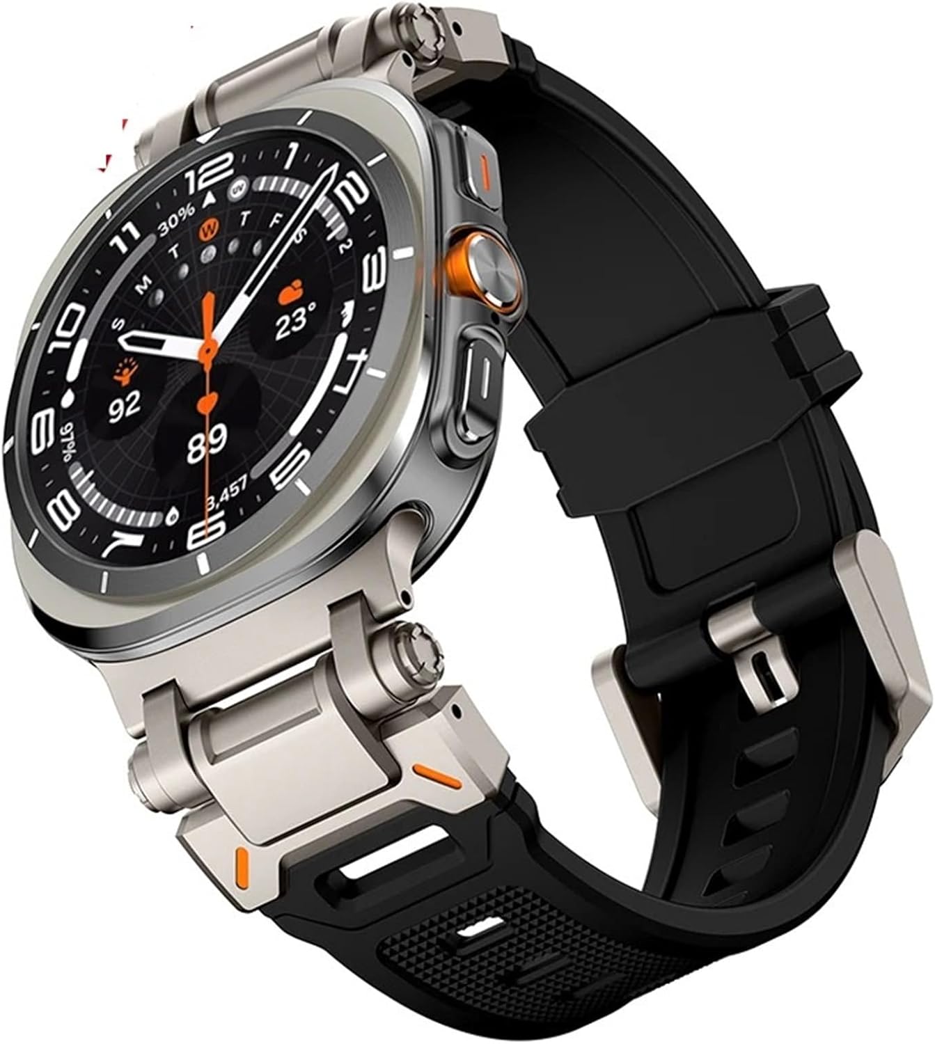 Rubber Strap for Galaxy Watch 7 Ultra 47mm Sports Silicone Band Bracelet for Galaxy Watch Ultra 47mm Watchband Wristband