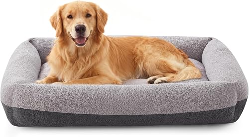 FURTIME Washable Dog Bed Extra Large Sized Dogs, Comfy Fluffy XL Dog Bed