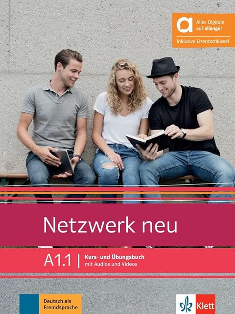 Portada de Netzwerk Neu A1.1 Kurs und Übungsbuch mit Audios und Videos. Edición híbrida Allango