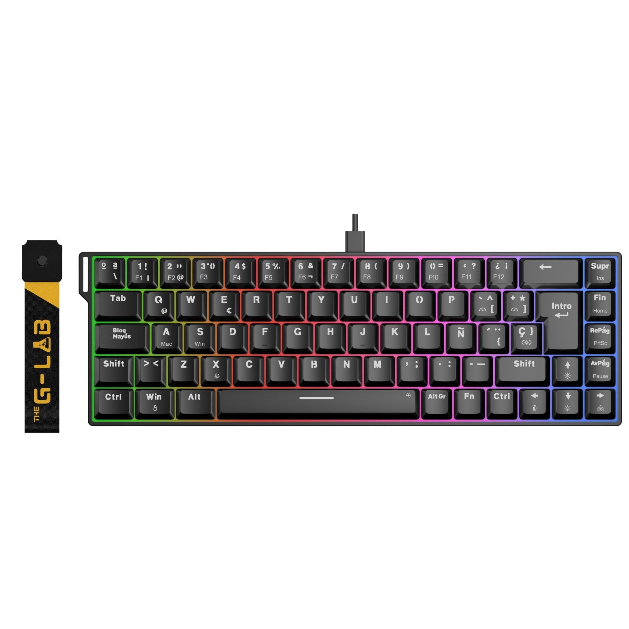 The G-Lab Keyz Titanium HE - Teclado Gaming Magnético Hall Effect QWERTY ES