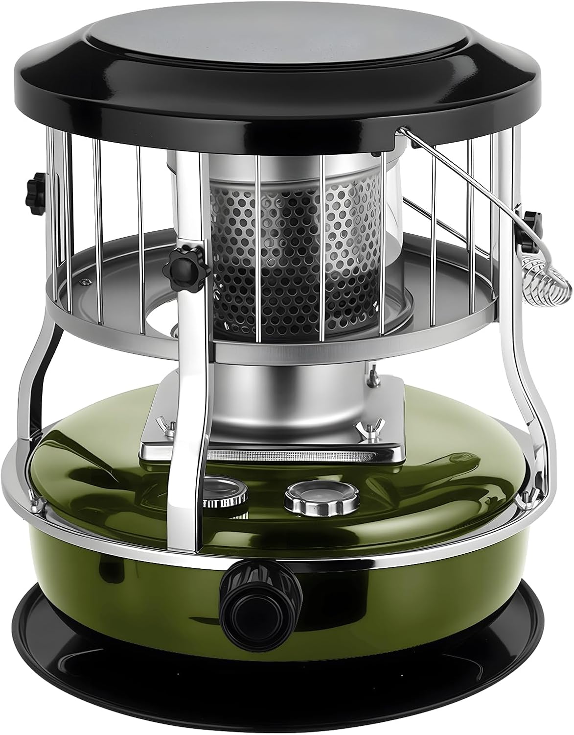 Kerosene Heaters for Indoor Use, Non Electric Heaters for Indoor 9000 BTU, Portable Heater for Camping, Hunting, Cooking (Green)