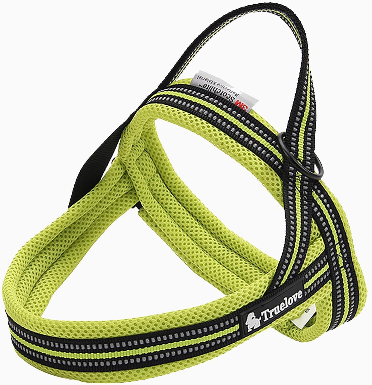 TRUE LOVE Dog Harness Reflective Security Soft Mesh Padded Pet Harness for Small Medium Large Breeds TLH5811