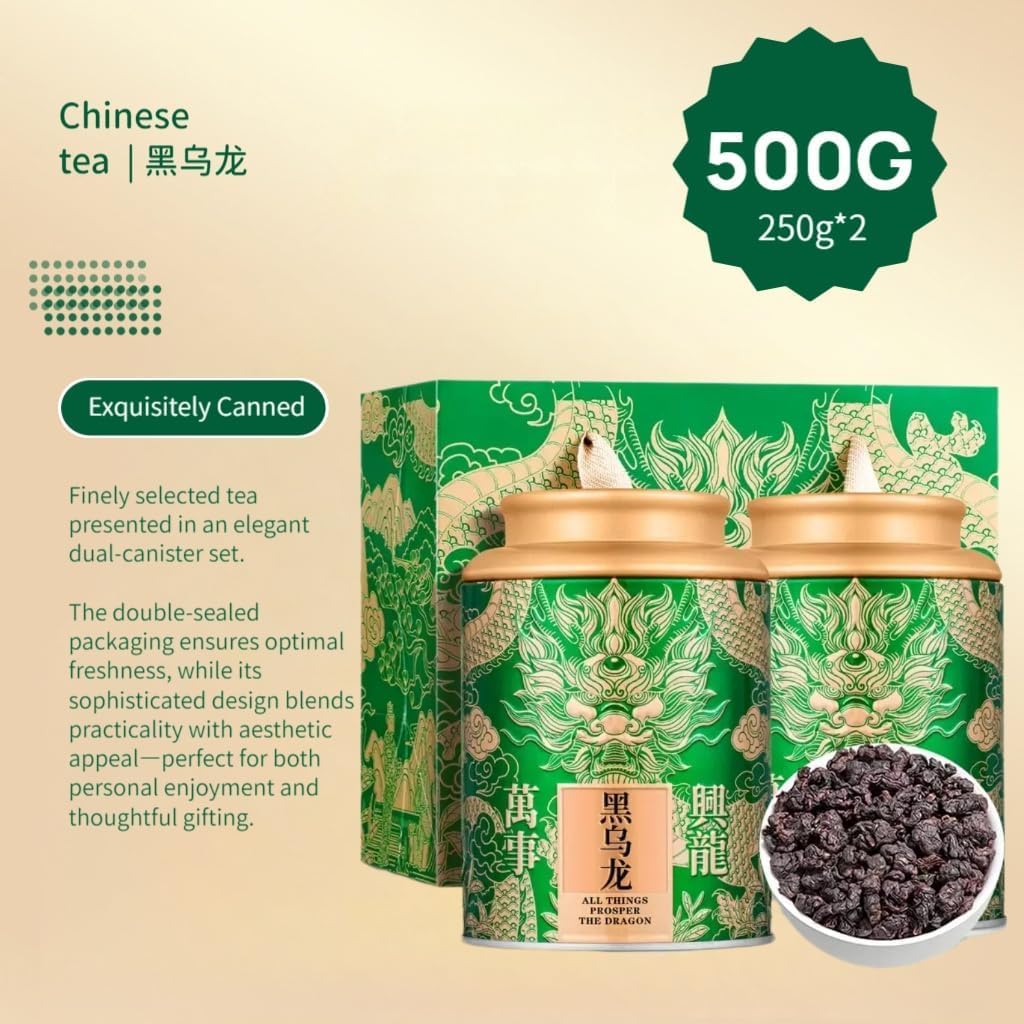 Herbata Premium Ciemnego Oolonga | Silny Rodzaj Aromatu | Chińska Czarna Herbata | Idealny Na Prezent 500g / 17,64oz